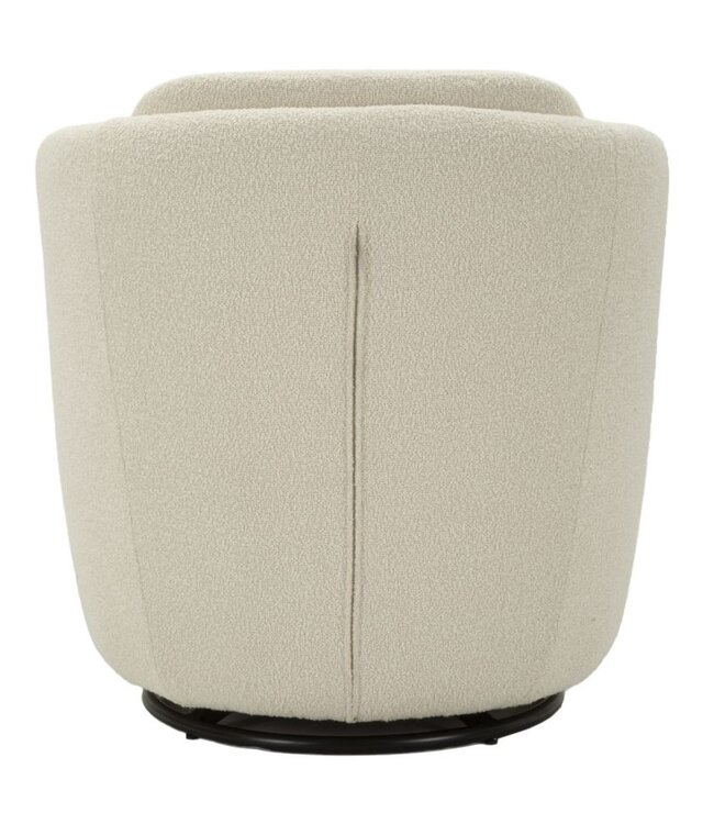 Mauro Ferretti TORINO CRÈME DRAAIFAUTEUIL CM 70X72X75 (ZITHOOGTE CM 44,5)