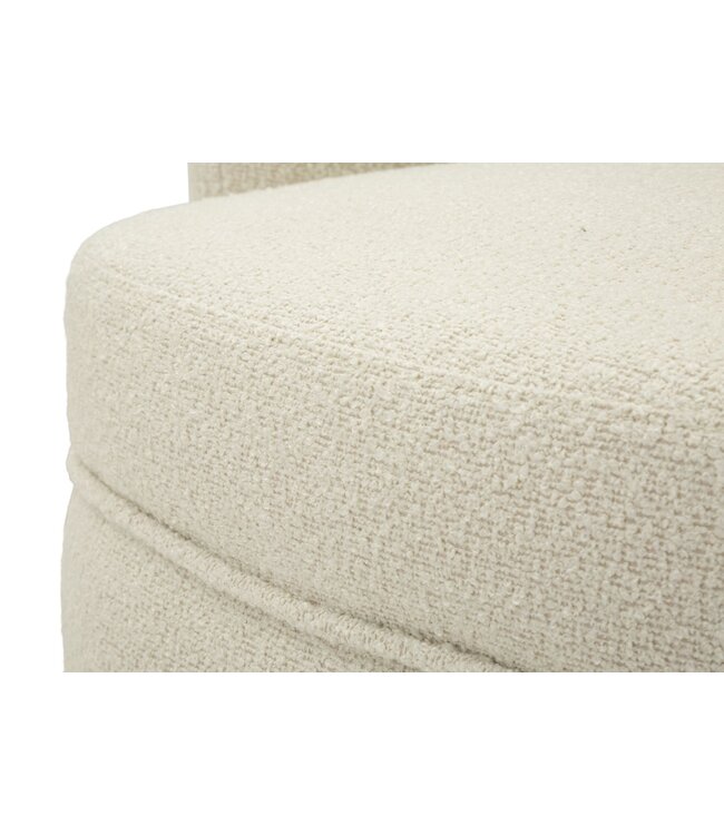 Mauro Ferretti TORINO CRÈME DRAAIFAUTEUIL CM 70X72X75 (ZITHOOGTE CM 44,5)