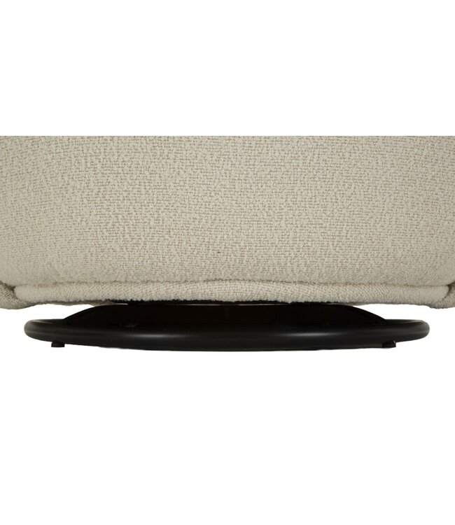 Mauro Ferretti TORINO CRÈME DRAAIFAUTEUIL CM 70X72X75 (ZITHOOGTE CM 44,5)