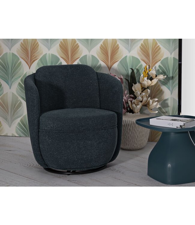 Mauro Ferretti TORINO OTTANIO DRAAIFAUTEUIL CM 70X72X75 (ZITHOOGTE CM 44,5)