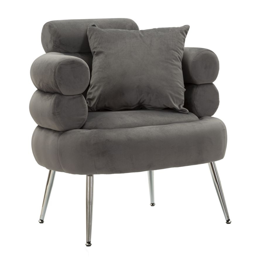 FAUTEUIL SILVERY PLUS MET KUSSEN CM 78X68X85 afbeelding