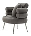Mauro Ferretti FAUTEUIL SILVERY PLUS MET KUSSEN CM 78X68X85