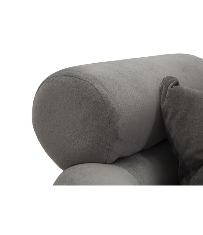 Mauro Ferretti FAUTEUIL SILVERY PLUS MET KUSSEN CM 78X68X85