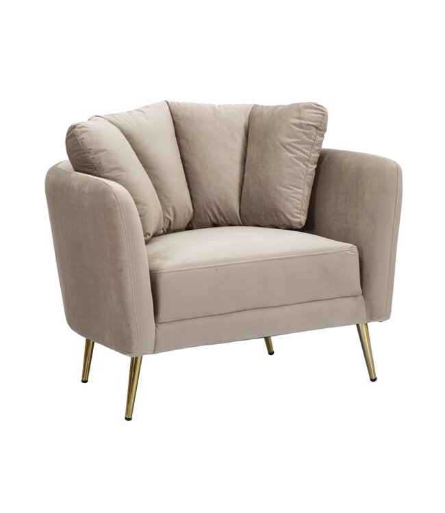 Mauro Ferretti FAUTEUIL KIEV GRIJS CM 88X77X74