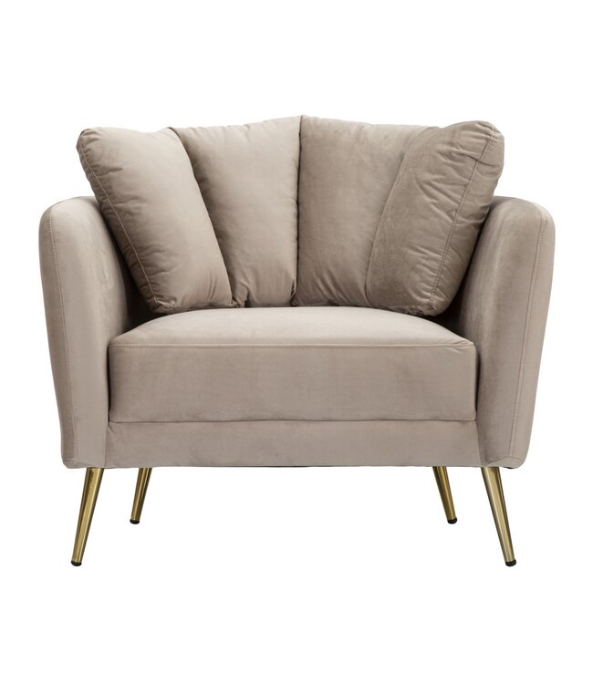 Mauro Ferretti FAUTEUIL KIEV GRIJS CM 88X77X74