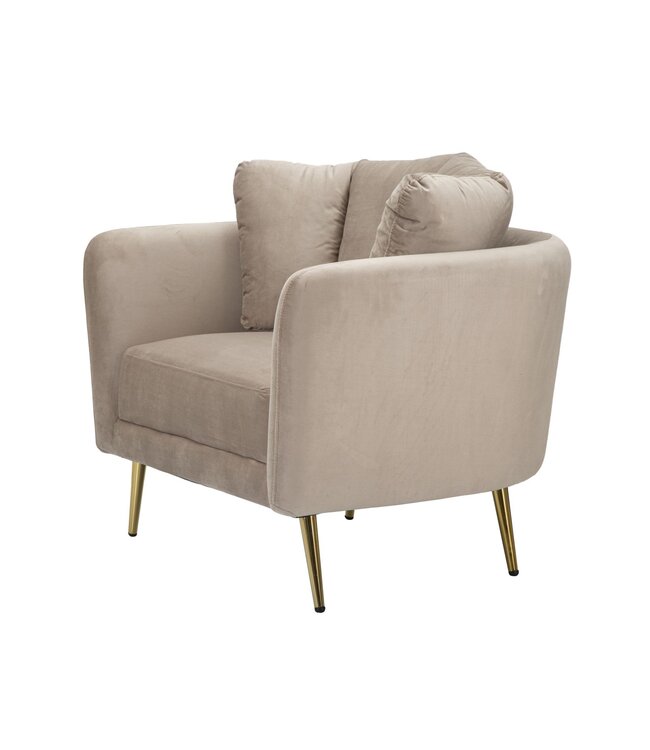 Mauro Ferretti FAUTEUIL KIEV GRIJS CM 88X77X74