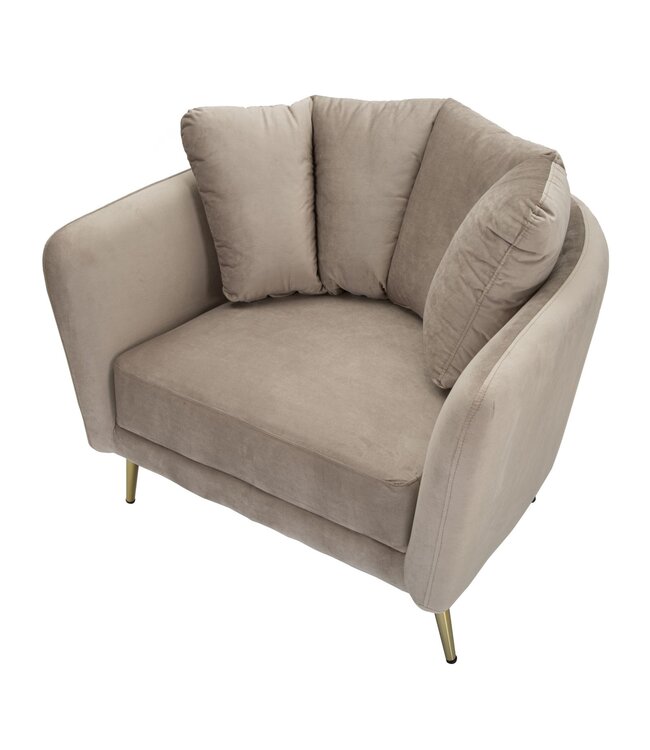 Mauro Ferretti FAUTEUIL KIEV GRIJS CM 88X77X74