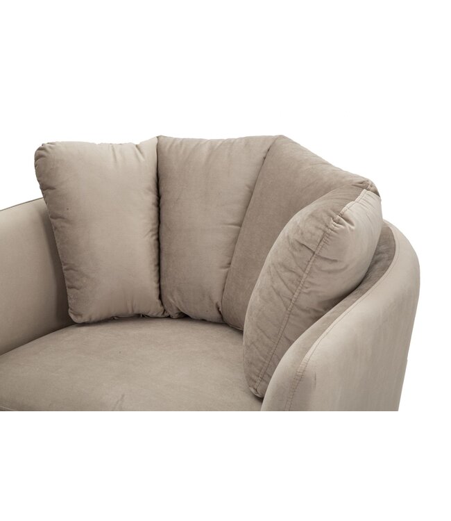 Mauro Ferretti FAUTEUIL KIEV GRIJS CM 88X77X74