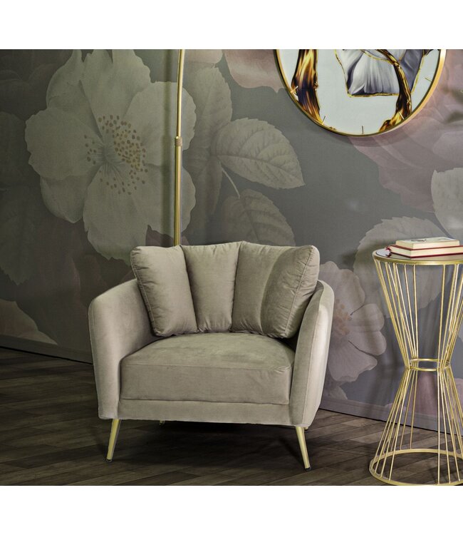 Mauro Ferretti FAUTEUIL KIEV GRIJS CM 88X77X74