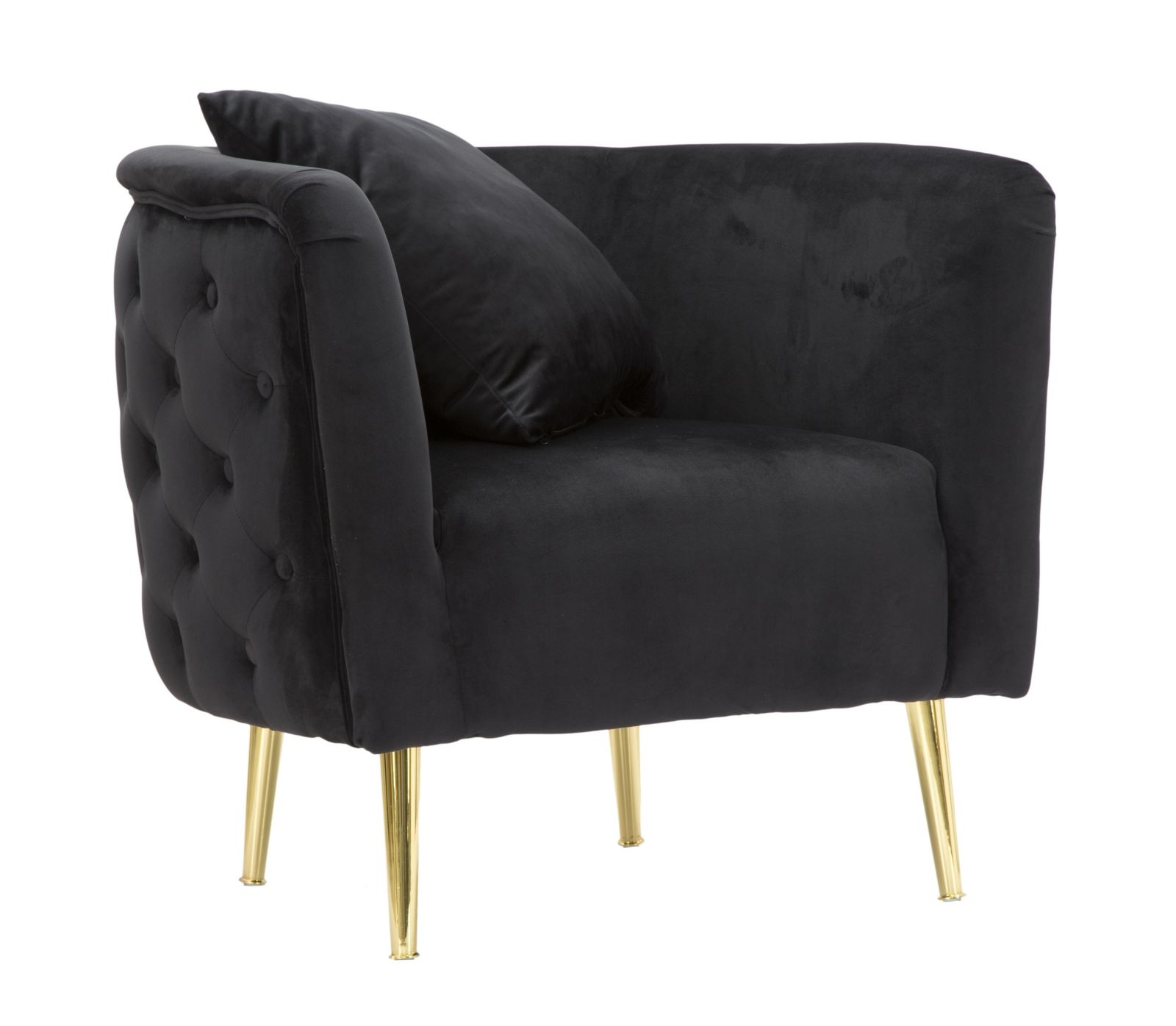 FAUTEUIL BUCAREST ZWART CM 76x74x71 afbeelding