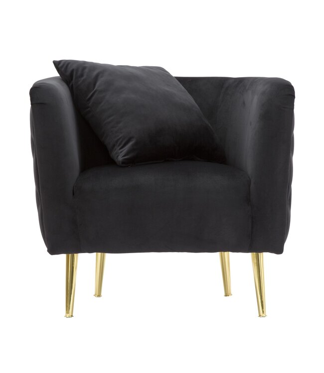 Mauro Ferretti FAUTEUIL BUCAREST ZWART CM 76x74x71