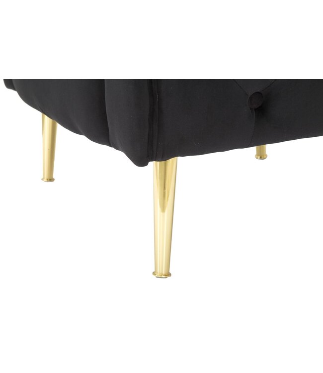 Mauro Ferretti FAUTEUIL BUCAREST ZWART CM 76x74x71