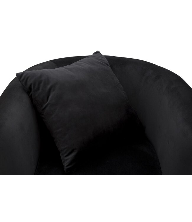 Mauro Ferretti FAUTEUIL BUCAREST ZWART CM 76x74x71