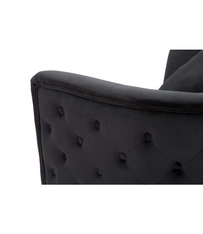 Mauro Ferretti FAUTEUIL BUCAREST ZWART CM 76x74x71