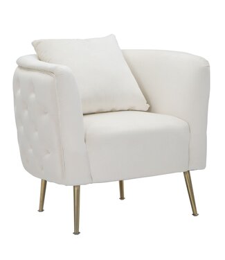 Mauro Ferretti FAUTEUIL BUCAREST CREMA CM 76X74X73