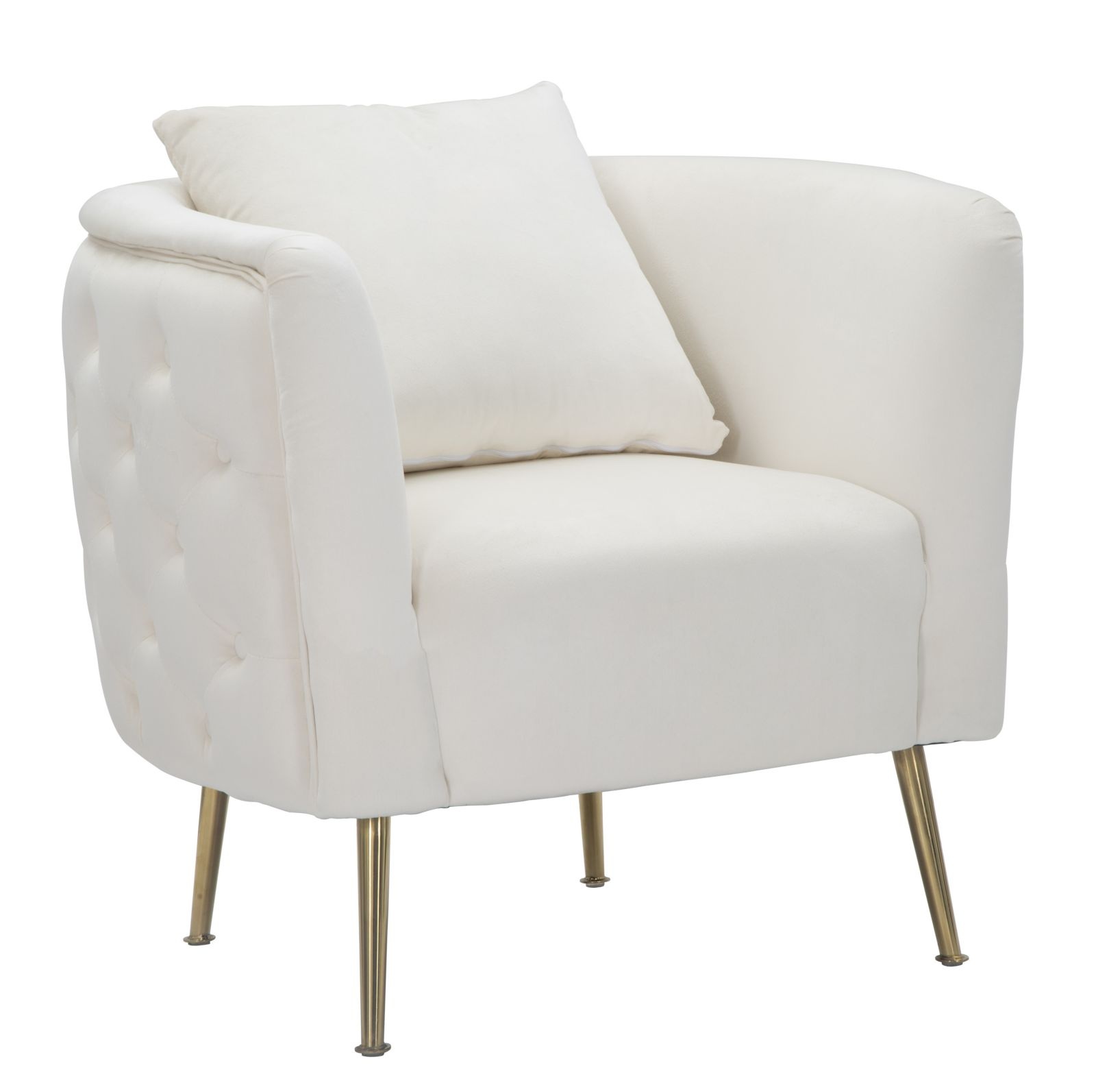 FAUTEUIL BUCAREST CREMA CM 76X74X73 afbeelding