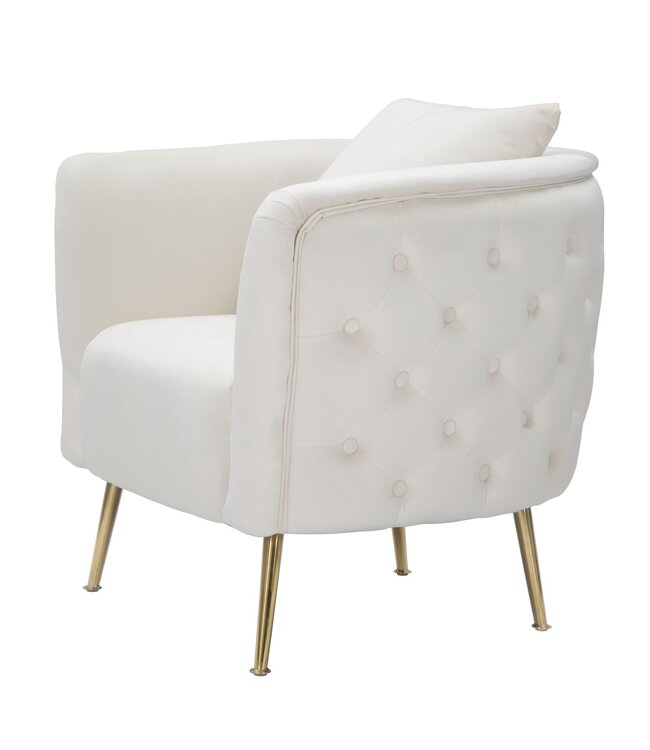 Mauro Ferretti FAUTEUIL BUCAREST CREMA CM 76X74X73