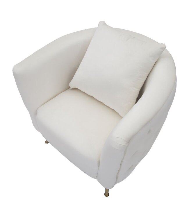 Mauro Ferretti FAUTEUIL BUCAREST CREMA CM 76X74X73