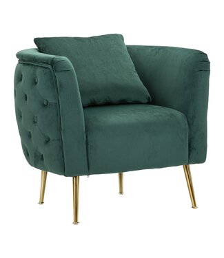 Mauro Ferretti FAUTEUIL BUCAREST GROEN CM 76X74X73