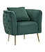 Mauro Ferretti FAUTEUIL BUCAREST GROEN CM 76X74X73