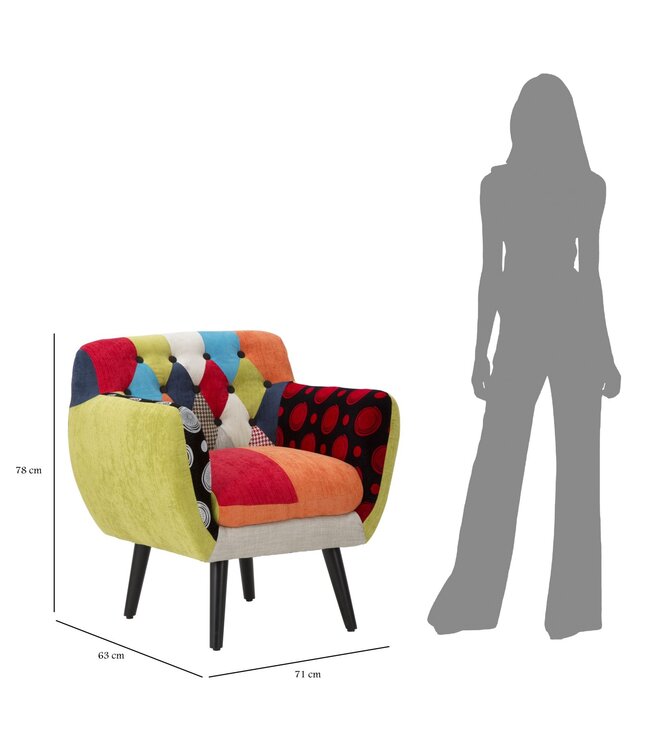 Mauro Ferretti FAUTEUIL IMPERIAL NIEUW CM 71X63X78