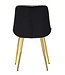Mauro Ferretti STOEL PARIS NERA/GOUD SET 2 STUKS CM 51X59X79