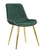 Mauro Ferretti STOEL PARIS VERDE/GOLD SET 2 STUKS CM 51X59X79