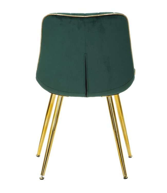 Mauro Ferretti STOEL PARIS VERDE/GOLD SET 2 STUKS CM 51X59X79