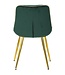 Mauro Ferretti STOEL PARIS VERDE/GOLD SET 2 STUKS CM 51X59X79