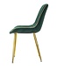 Mauro Ferretti STOEL PARIS VERDE/GOLD SET 2 STUKS CM 51X59X79