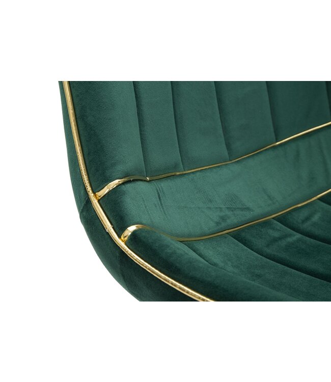 Mauro Ferretti STOEL PARIS VERDE/GOLD SET 2 STUKS CM 51X59X79