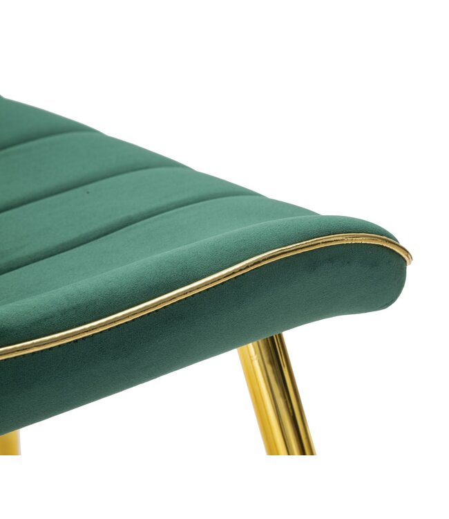 Mauro Ferretti STOEL PARIS VERDE/GOLD SET 2 STUKS CM 51X59X79
