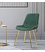 Mauro Ferretti STOEL PARIS VERDE/GOLD SET 2 STUKS CM 51X59X79