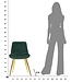 Mauro Ferretti STOEL PARIS VERDE/GOLD SET 2 STUKS CM 51X59X79