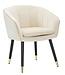 Mauro Ferretti FAUTEUIL PARIJS CREMA/GOUD CM 62X58X78