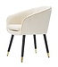 Mauro Ferretti FAUTEUIL PARIJS CREMA/GOUD CM 62X58X78