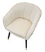 Mauro Ferretti FAUTEUIL PARIJS CREMA/GOUD CM 62X58X78