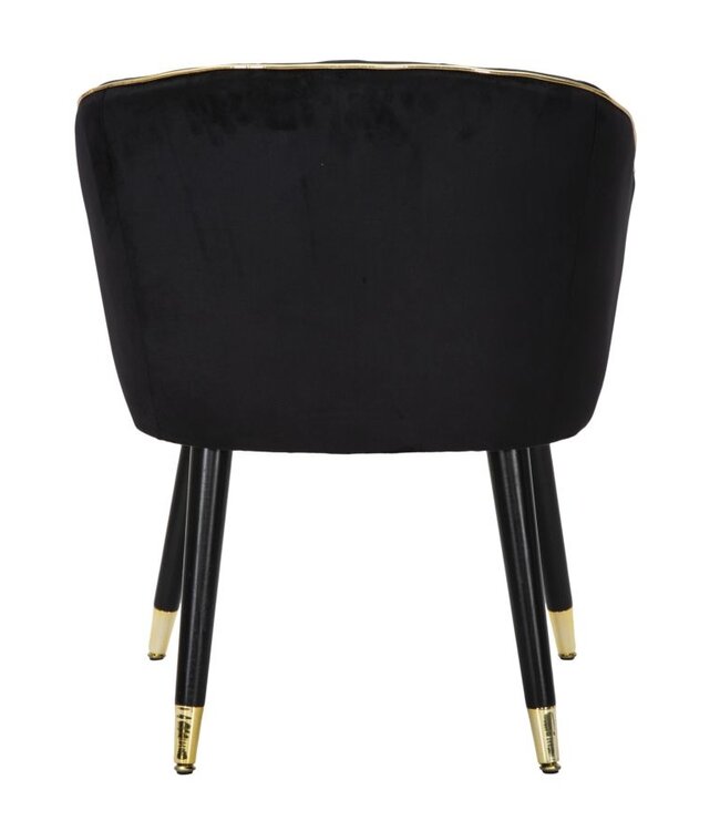 Mauro Ferretti FAUTEUIL PARIJS NERA/GOUD CM 62X58X78