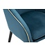 Mauro Ferretti FAUTEUIL PARIJS TEAL/GOUD CM 62X58X78