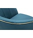Mauro Ferretti FAUTEUIL PARIJS TEAL/GOUD CM 62X58X78