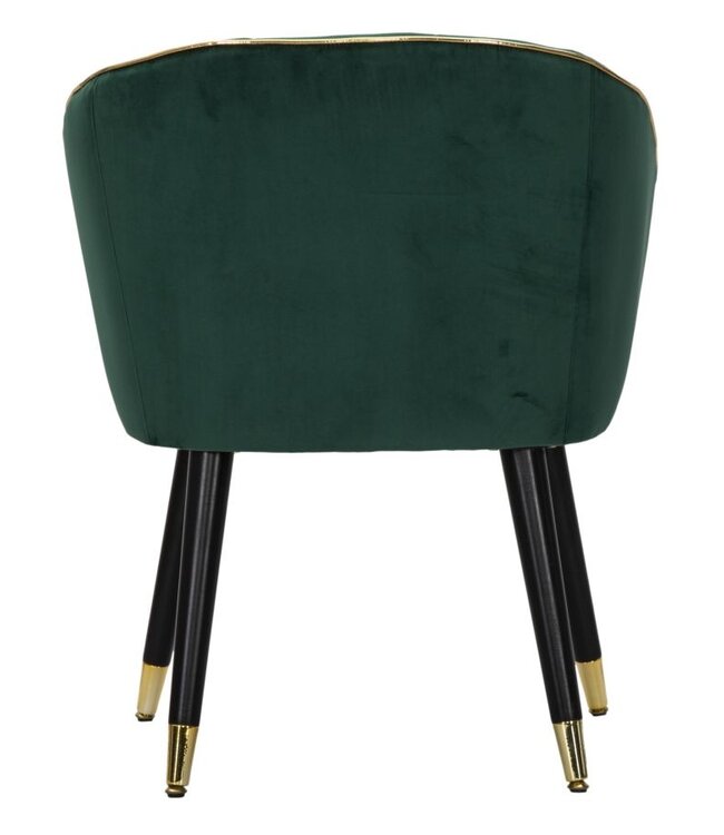 Mauro Ferretti FAUTEUIL PARIS VERDE/GOUD CM 62X58X78