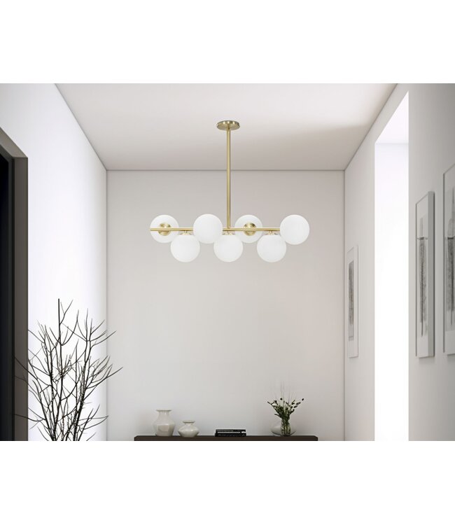 Mauro Ferretti PLAFONDLAMP GLAMY 7 LUCI CM 81x30x74