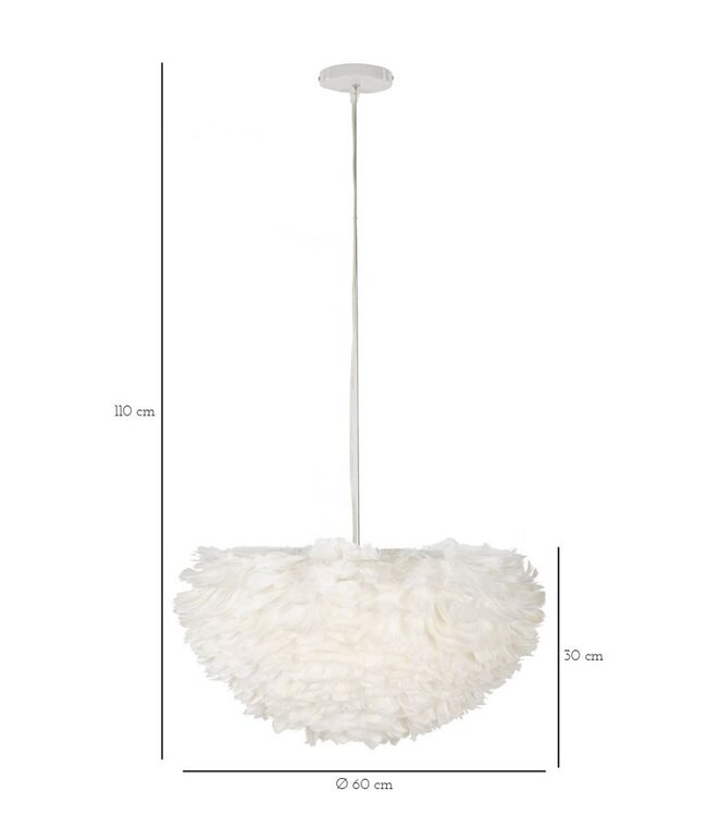 Mauro Ferretti PLAFONDLAMP VEER CM Ø 60X30 (hoogte met kabel cm 110)