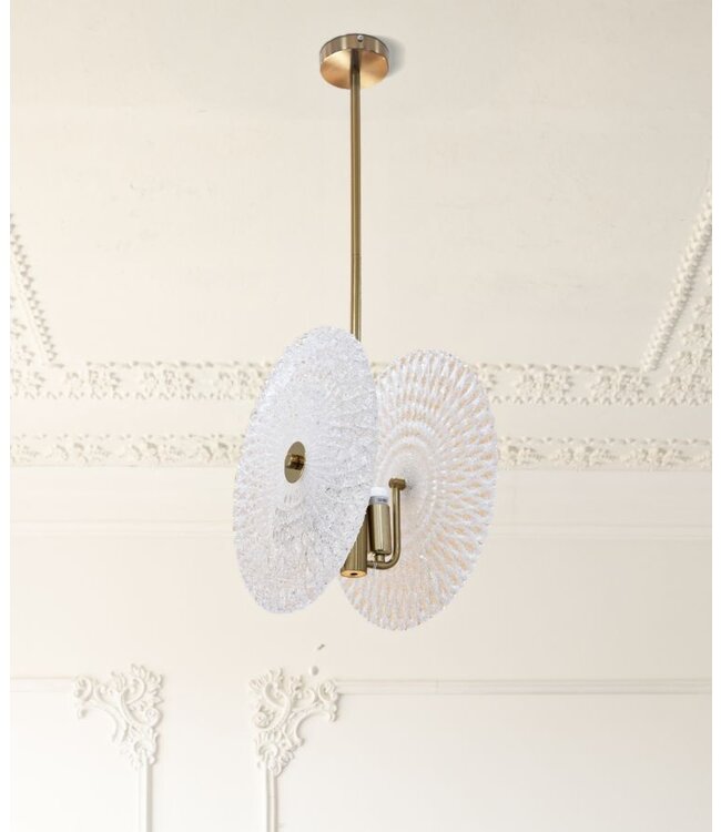 Mauro Ferretti PLAFONDLAMP GLAS CM 35X18X80