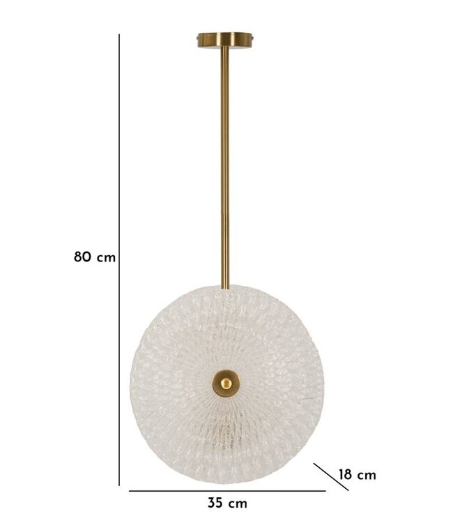 Mauro Ferretti PLAFONDLAMP GLAS CM 35X18X80 - 1713230000