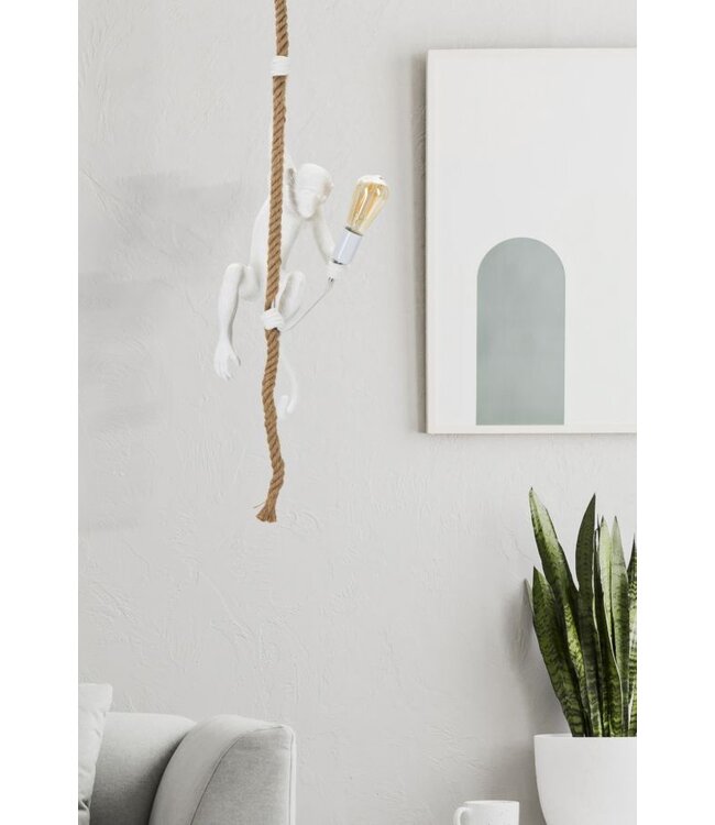 Mauro Ferretti PLAFONDLAMP AAP WIT CM Ø 27X32X60