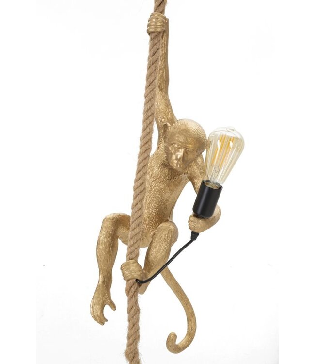 Mauro Ferretti PLAFONDLAMP AAP GOUD CM Ø 27X32X60