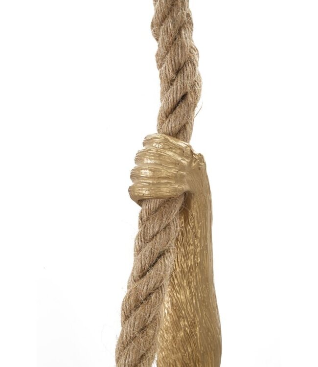 Mauro Ferretti PLAFONDLAMP AAP GOUD CM Ø 27X32X60