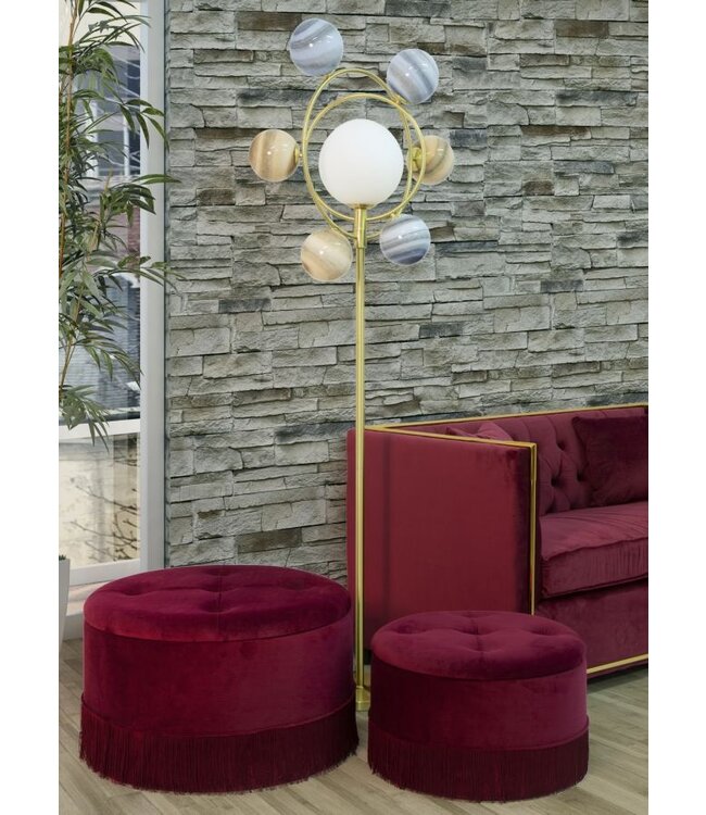 Mauro Ferretti BLADERDEEG/OPBERGLIJNEN NIEUW KOPPEL BORDEAUX CM Ø 71X41-55X33