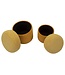 Mauro Ferretti BLADERDEEG MET OPSLAG ESPENHOUT MOSTERD SET 2 STUKS CM Ø 42X44-35X37
